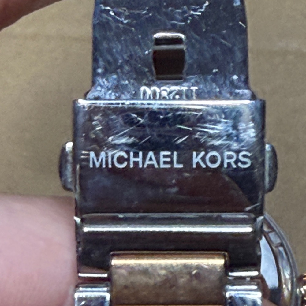 Michael Kors Two-Tone Silver and Rose Gold Watch - Picture 3 of 4